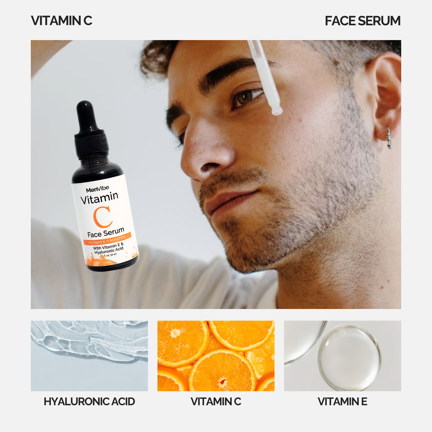 MenVibe Vitamin C Face Serum
